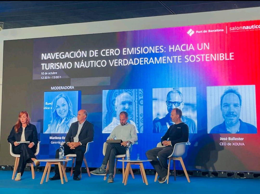 Mesa redonda sobre navegación cero emisiones en el Salón Náutico de Barcelona, con la participación del ingeniero naval José Ballester.