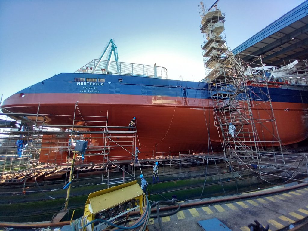 Ingeniería naval. Dirección de obra y coordinación técnica en buque en dique seco